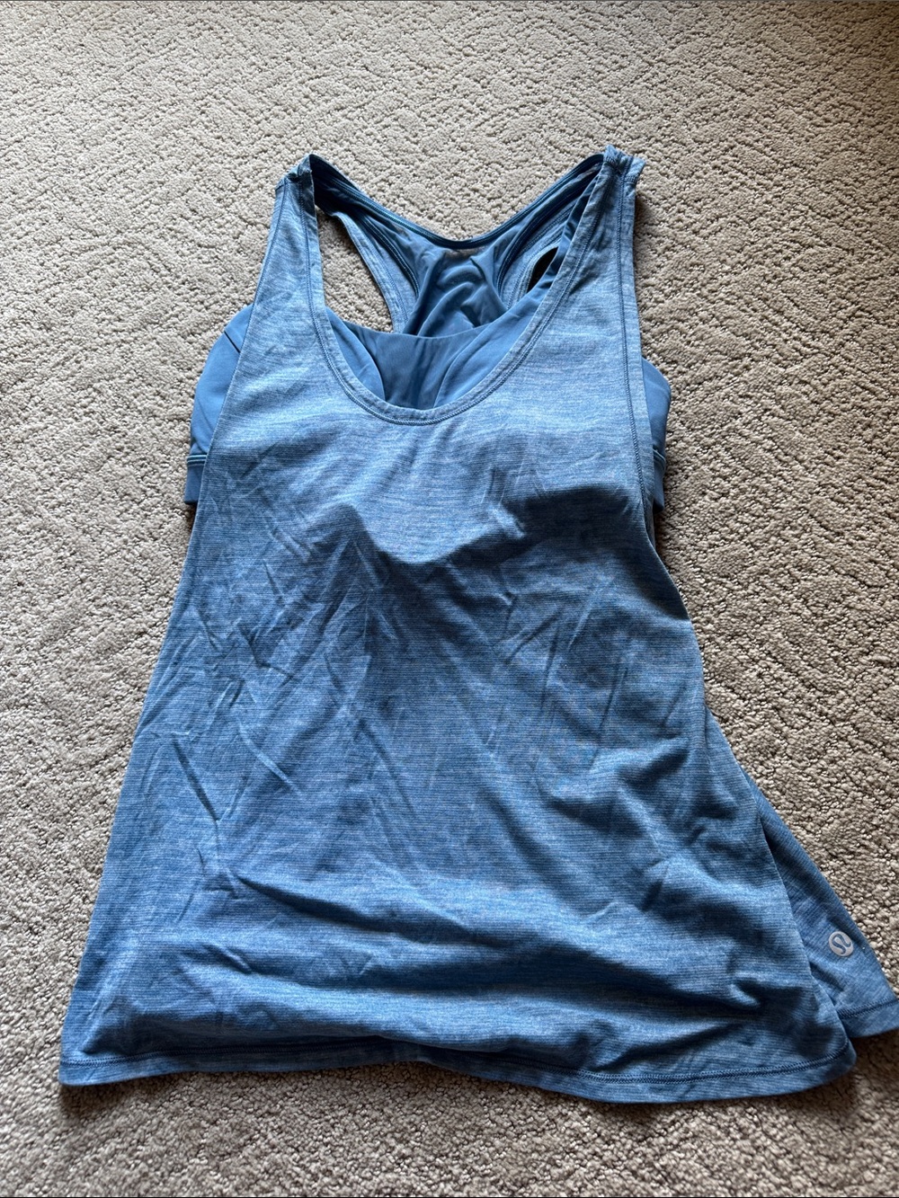 NWOT Lululemon Blue Tank and Bra